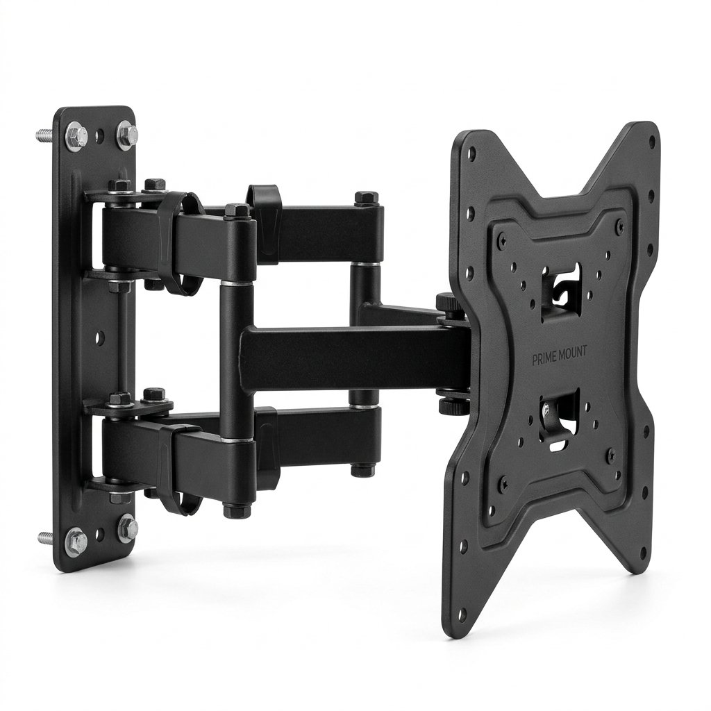 Full-Motion Dual Arm Swivel TV Wall Bracket